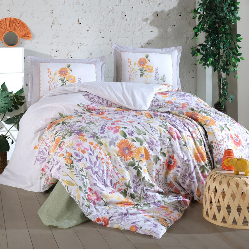 Lenjerie de pat King Size Ranforce – 100% Bumbac (Galya) – RALEX PUCIOASA