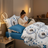 Lenjerie de pat Finet 6 piese cu cearceaf tip husă– Liana – RALEX PUCIOASA