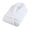 Imagine produs HALAT BAIE VELUR 100% BUMBAC – ALB – RALEX PUCIOASA