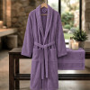 Imagine produs HALAT DE BAIE VELUR 100% BUMBAC (Lavender Dream) – RALEX PUCIOASA