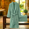 Imagine produs HALAT DE BAIE VELUR 100% BUMBAC (Mint Whisper) –