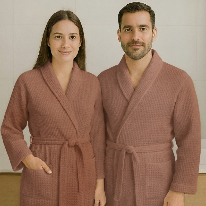Imagine produs Halat de baie gofrat 100% Bumbac MARO – RALEX PUCIOASA