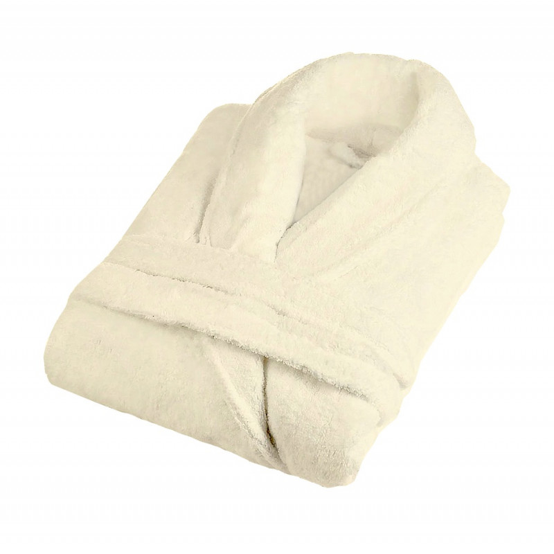 Imagine produs HALAT BAIE VELUR 100% BUMBAC – CREM – RALEX PUCIOASA