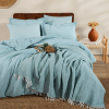 Lenjerie de Pat Premium EVEYA V4 Clasy cu Pătură Decorativă – 100% Bumbac, 7 Piese (EVEYA V4) – CLASY