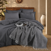Lenjerie de Pat Premium EVEYA V2 Clasy cu Pătură Decorativă – 100% Bumbac, 7 Piese (EVEYA V2) – CLASY