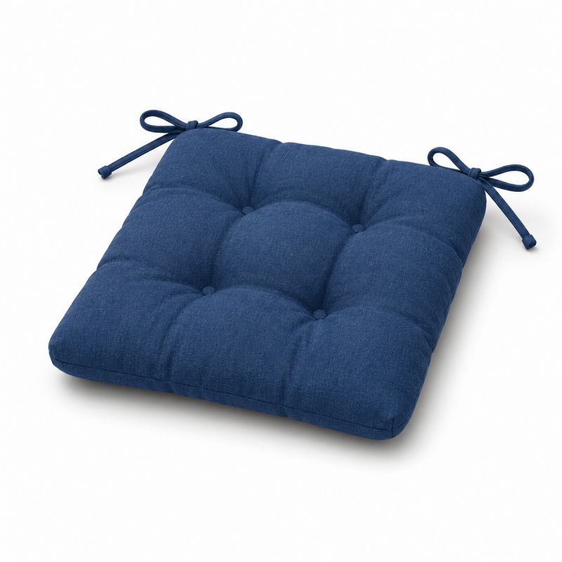 Set 4 pernuțe scaun interior / exterior – bleumarin –