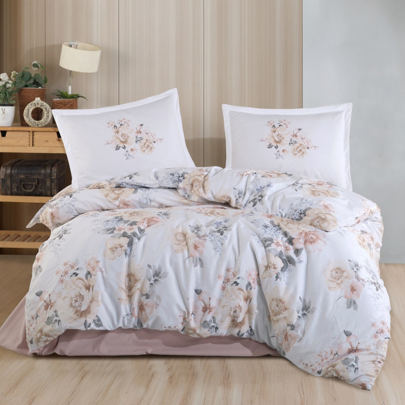 Lenjerie de pat King Size Ranforce – 100% Bumbac (Floral) – RALEX PUCIOASA