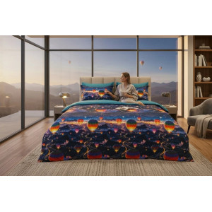 Lenjerie pat Ranforce 100% Cotton Pro (Driftwood)