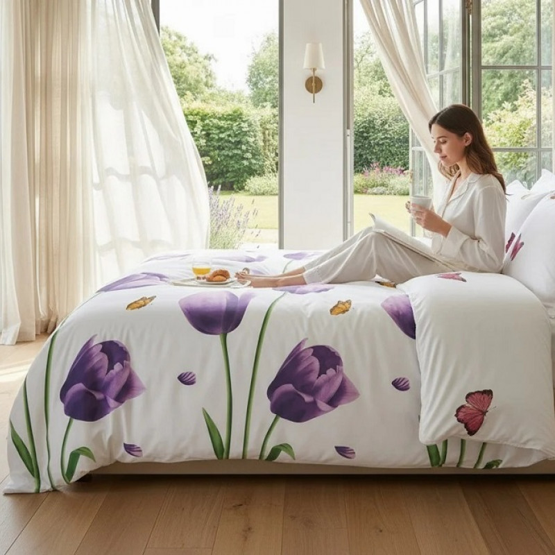 Lenjerie pat Ranforce 100% Cotton Pro (Etheria) – RALEX PUCIOASA