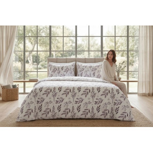 Lenjerie pat Ranforce 100% Cotton Pro (Ivory Glow)