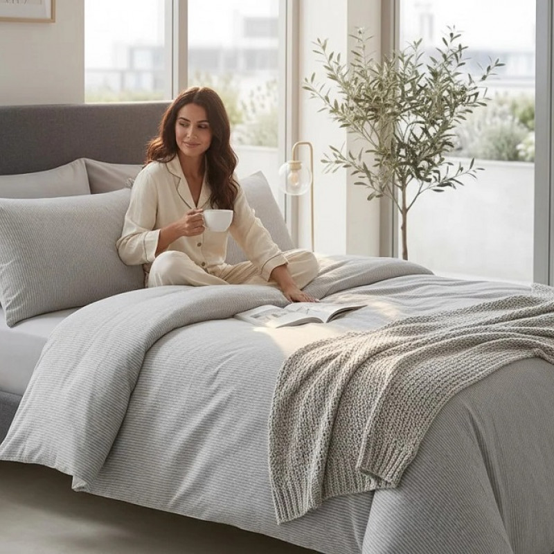 Lenjerie pat Ranforce 100% Cotton Pro (Moonlit) – RALEX PUCIOASA