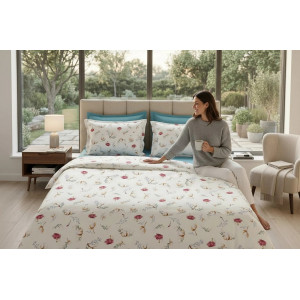 Lenjerie pat Ranforce 100% Cotton Pro (Petal Soft)