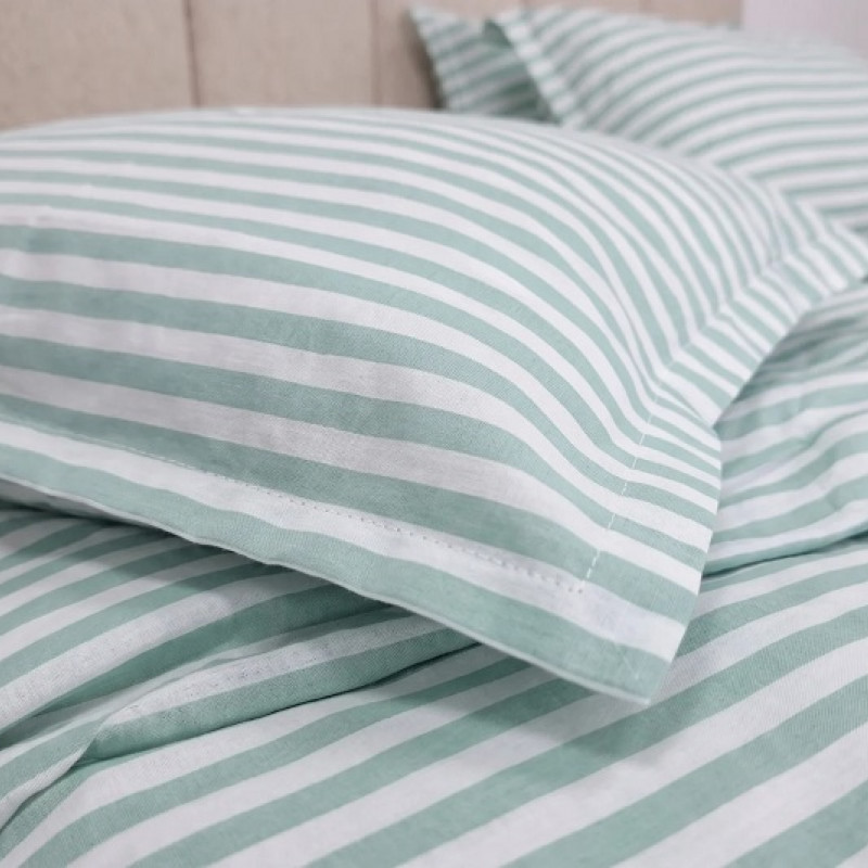 Lenjerie pat Ranforce 100% Cotton Pro (Zen Life Green) – RALEX PUCIOASA