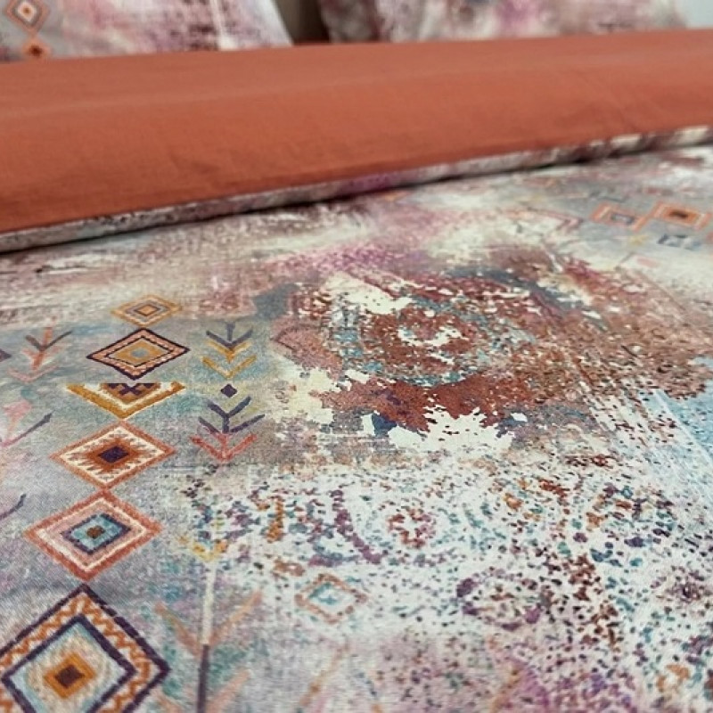 Lenjerie de pat Cotton Pro 100% bumbac – imprimare digitală (Dusty Kilim) – RALEX PUCIOASA