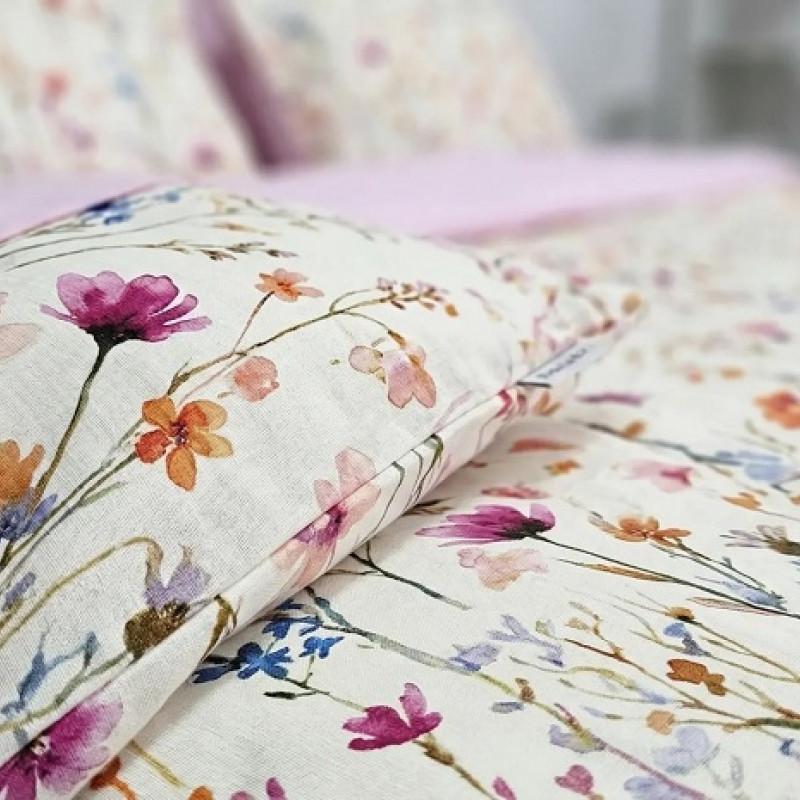 Lenjerie de pat Cotton Pro 100% bumbac – imprimare digitală (Garden Bliss) – RALEX PUCIOASA