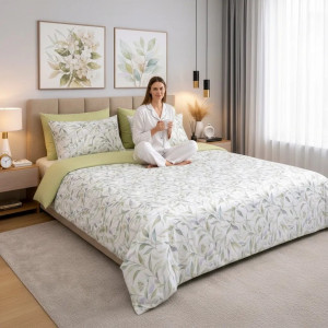 Lenjerie de pat Cotton Pro 100% bumbac – imprimare digitală (Safe Sage Story)