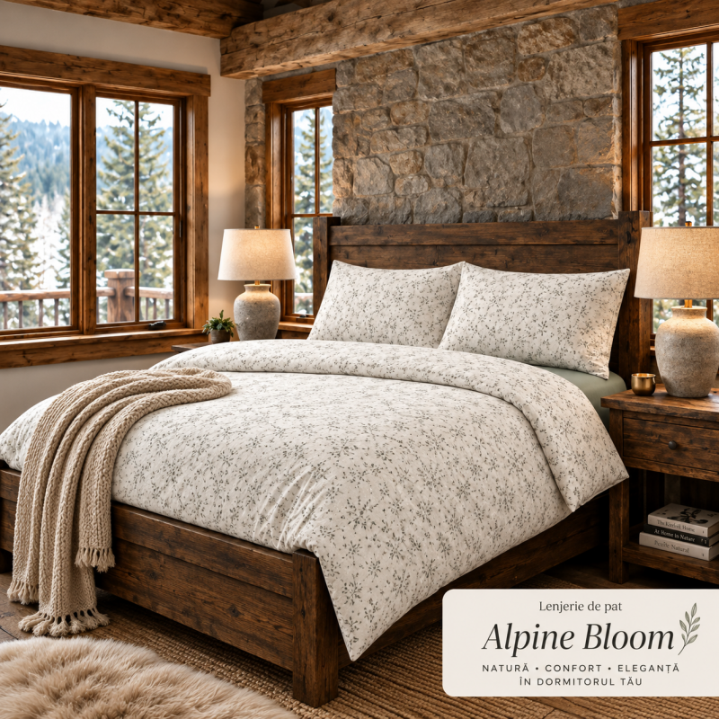 LENJERIE PAT TRICOT BUMBAC 100 % CU HUSĂ- ALPINE BLOOM – RALEX PUCIOASA