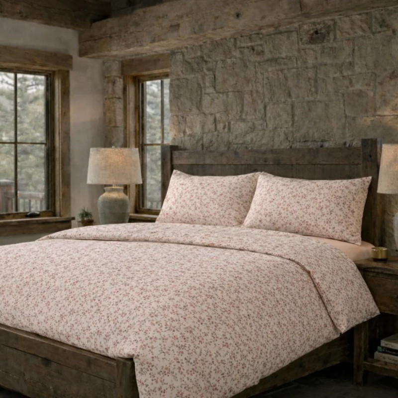 LENJERIE PAT TRICOT BUMBAC 100 % CU HUSĂ- BLUSH MEADOW – RALEX PUCIOASA